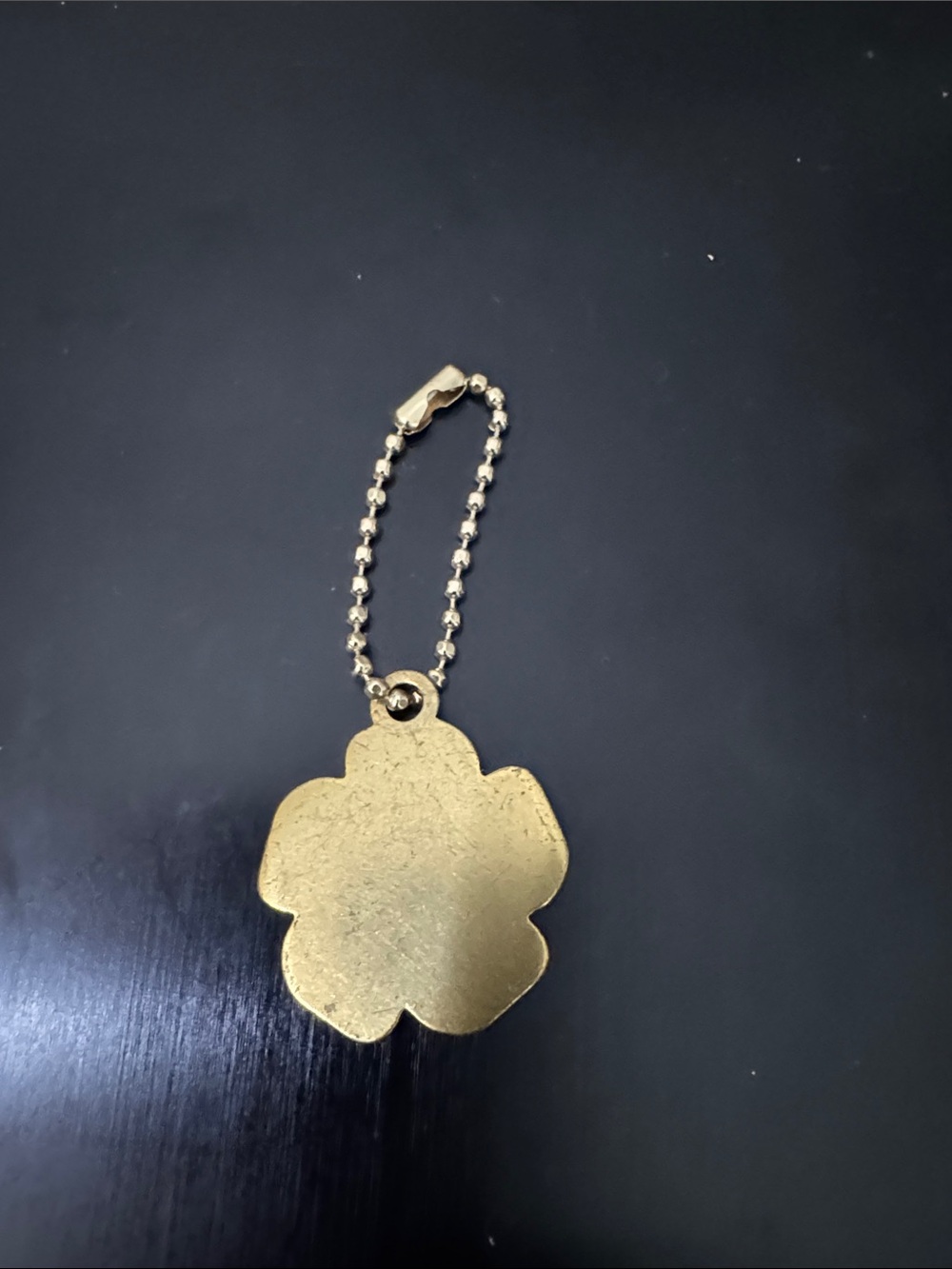 Coach Muted Gold-tone Metal Tea Rose Charm - Picture 2 of 3